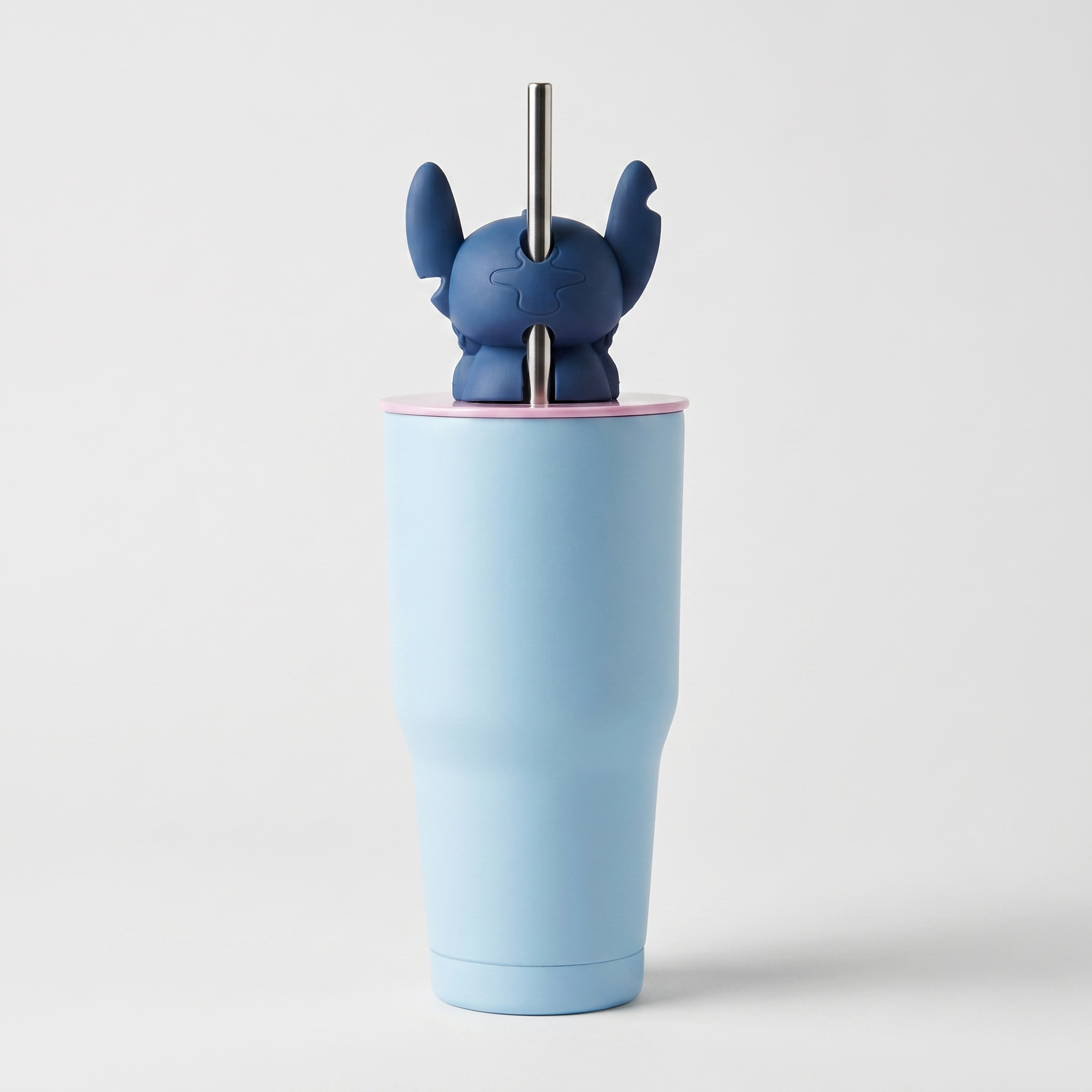 Stitch Inspired Stainless Steel Tumbler with Straw