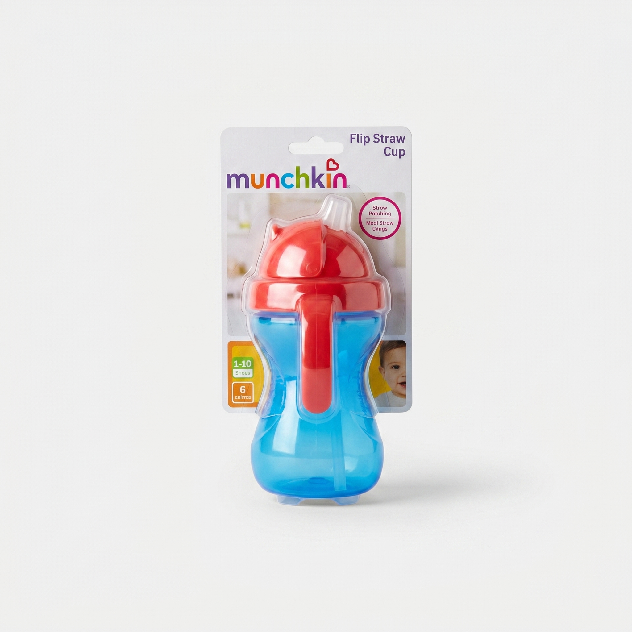 Baby Flip Straw Sipper Cup – Leak-Resistant Training Cup