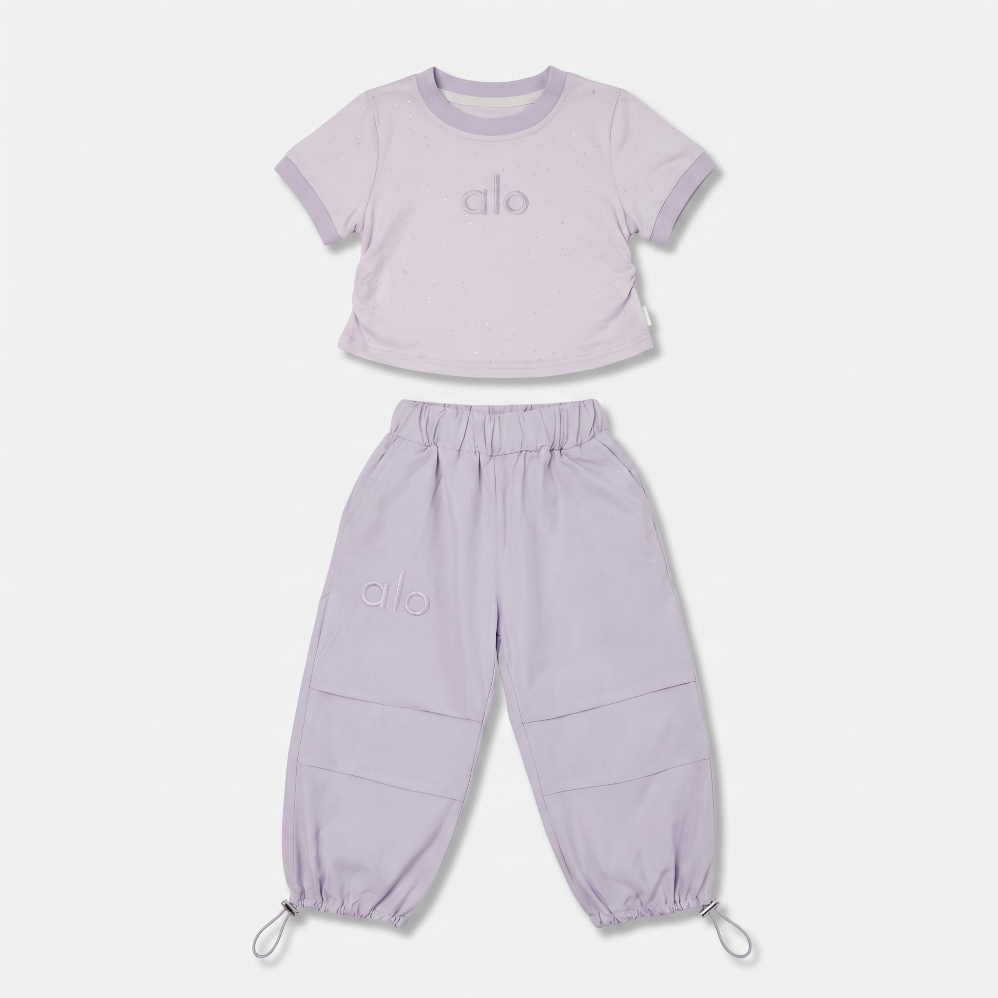 Alo Breeze 2-Piece Girls Co-Ord Set – Lilac