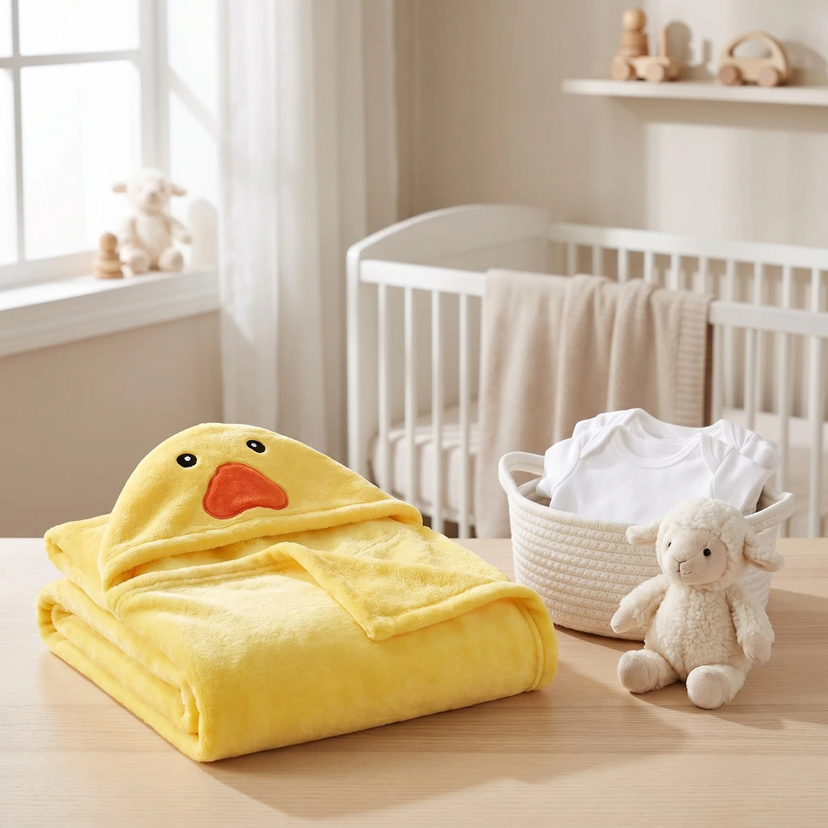 Plush Animal Hooded Baby Blanket – 5 Designs
