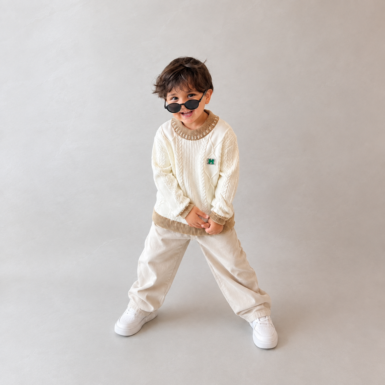 Kids Premium Cable Knit Sweater – 2 Colors