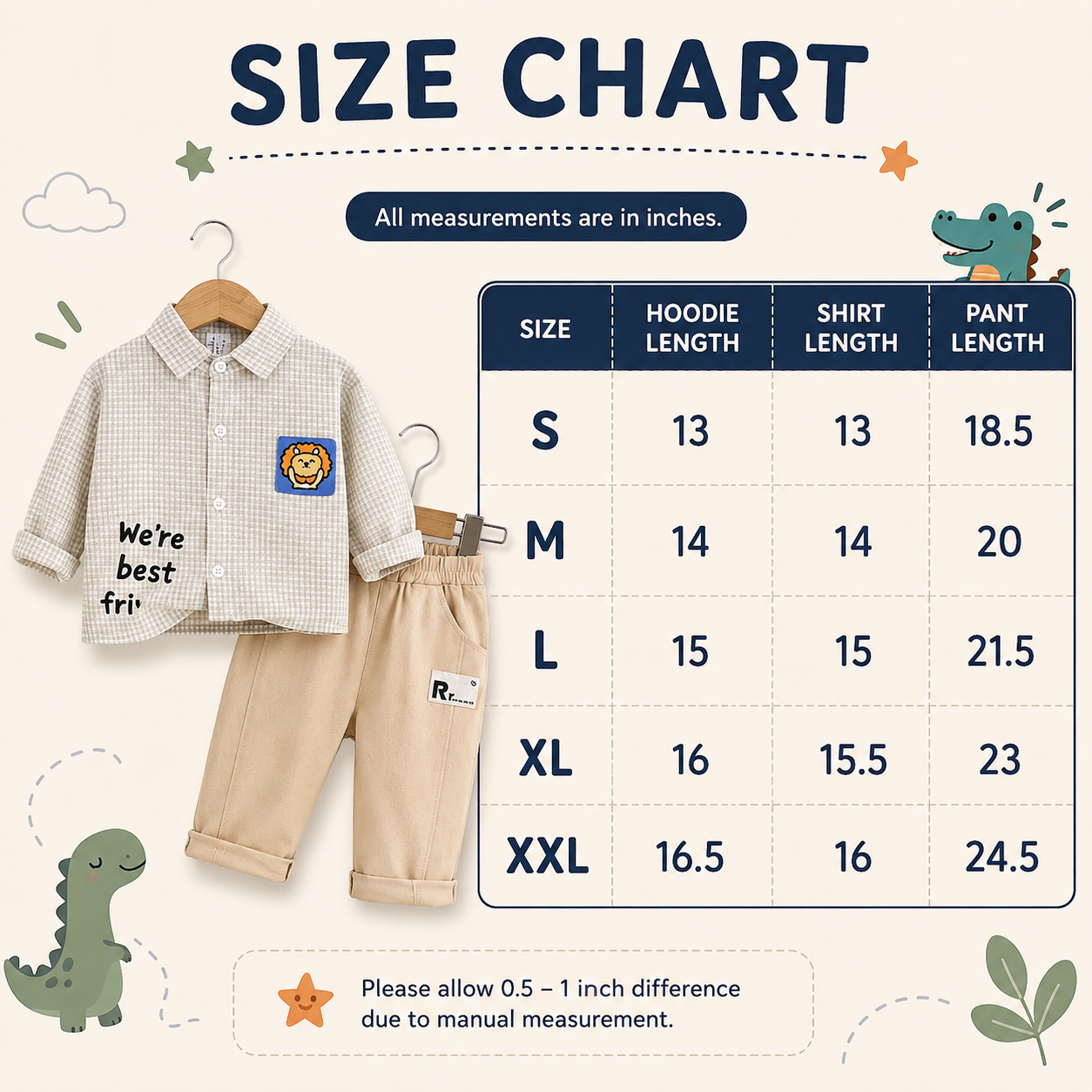 Boys Check Shirt & Pants 2PC Set – 2 Colors