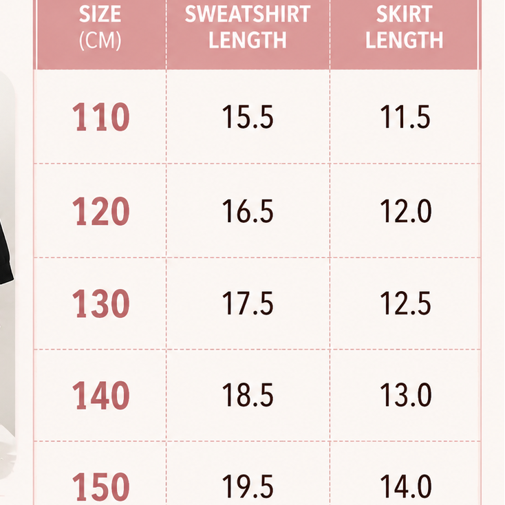 Girls Floral Sweatshirt & Pleated Skirt 2PC Set – 3 Colors