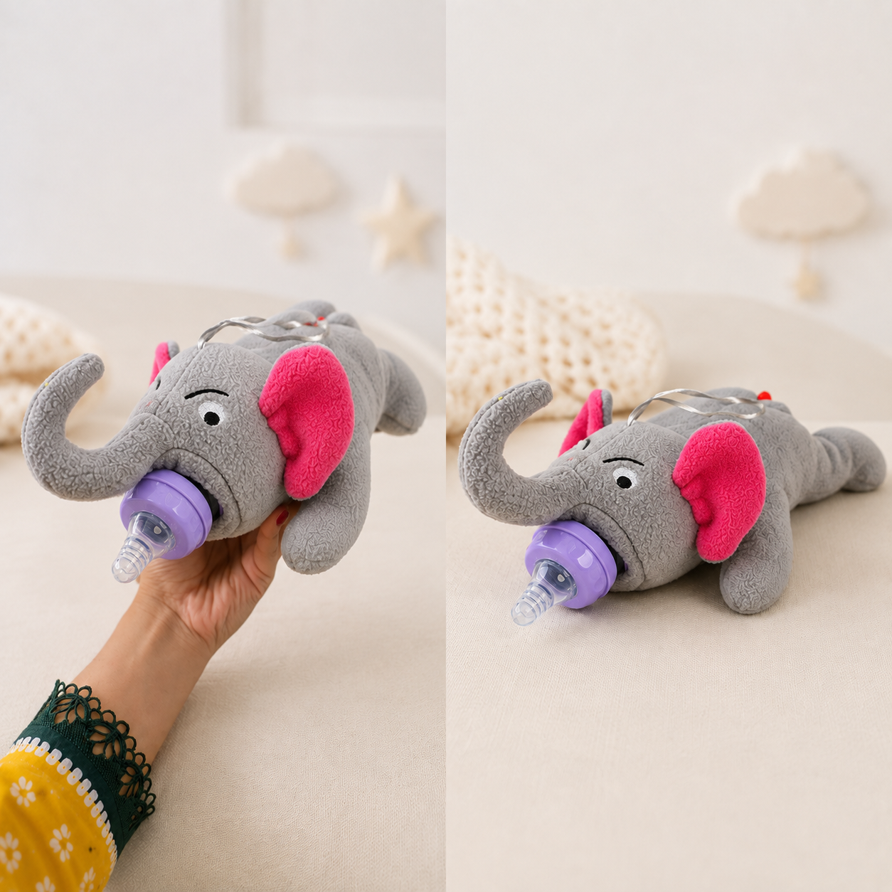 Cute Elephant Baby Feeder Cover