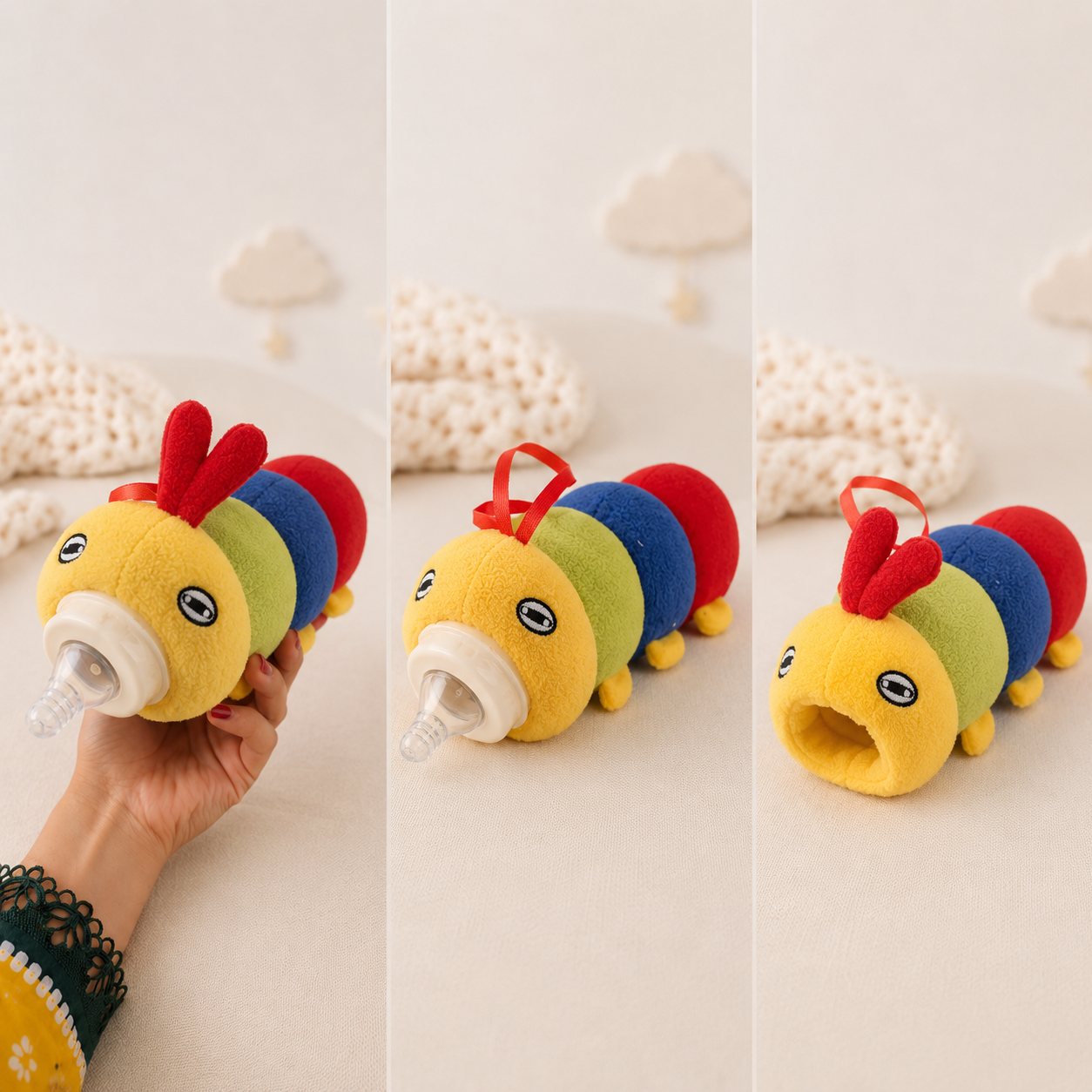 Cute Caterpillar Baby Feeder Cover