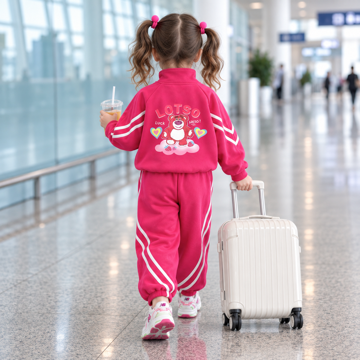 Girls 2-Piece Contrast Tracksuit Set | Faba Kids