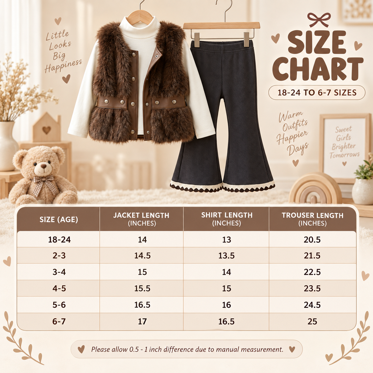 Girls 3PC Luxe Faux Fur Winter Set | Faba Kids