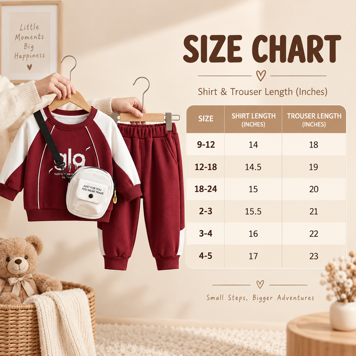 Boys 3PC Sweatshirt, Trouser & Crossbody Bag Set – 2 Colors | Faba Kids