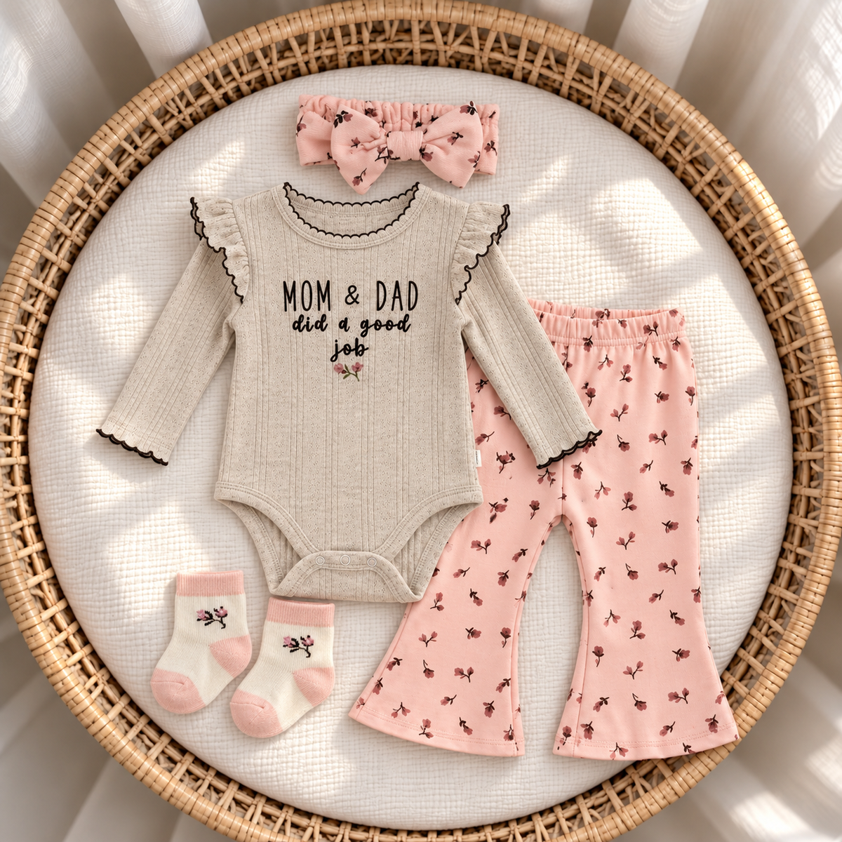 Newborn 4PC Bodysuit Gift Set
