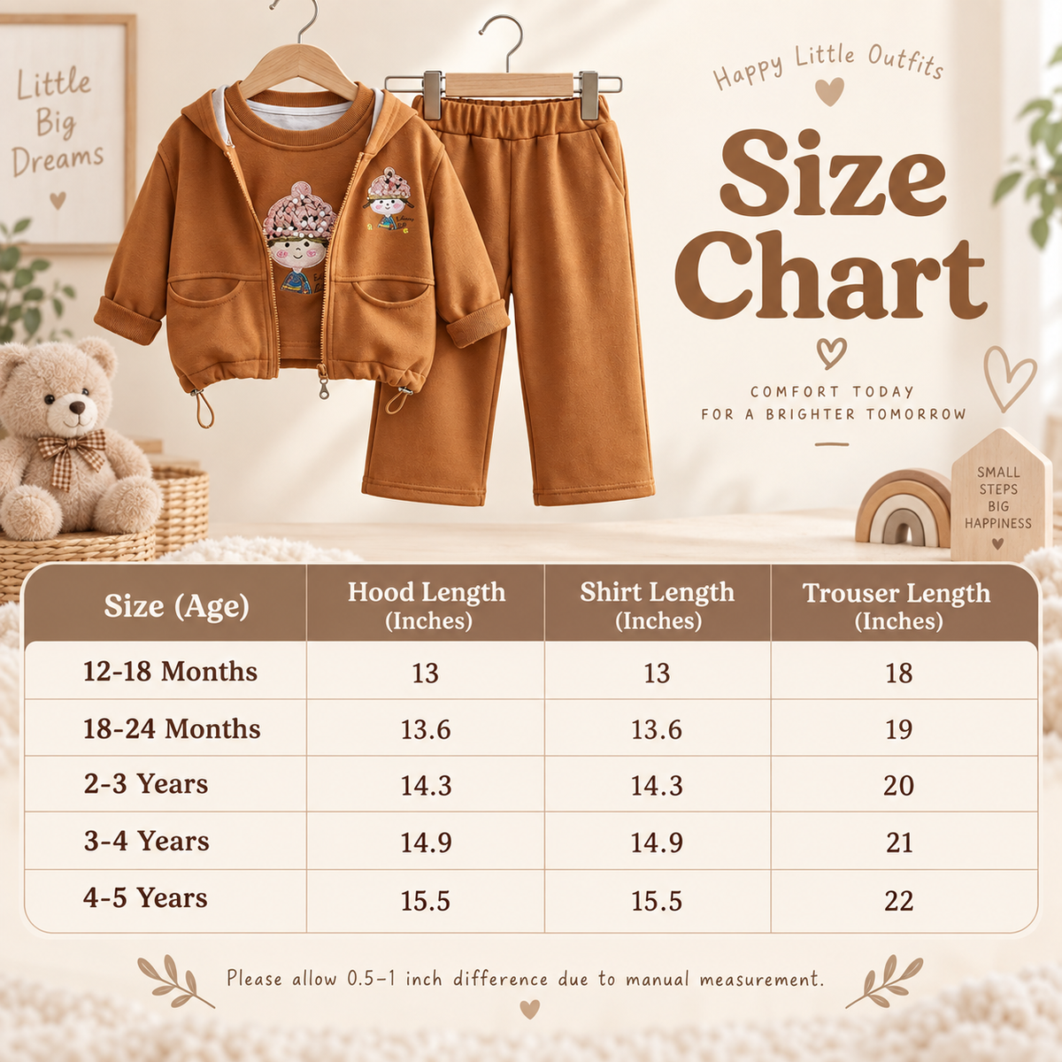 Girls 3 Piece Winter Suit