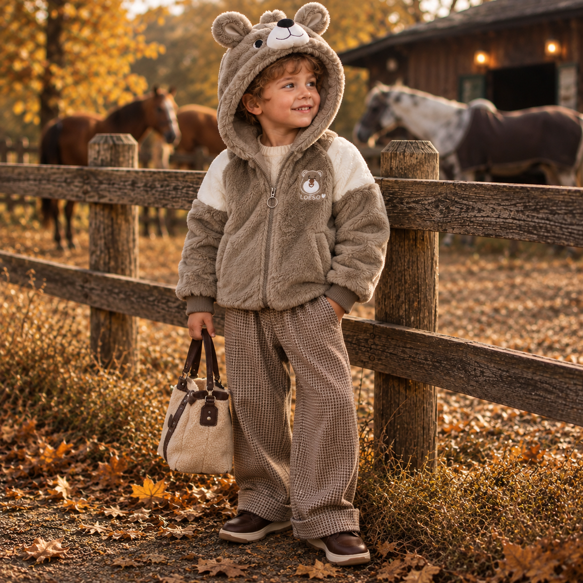 Teddy Bear Fur Hooded Jacket
