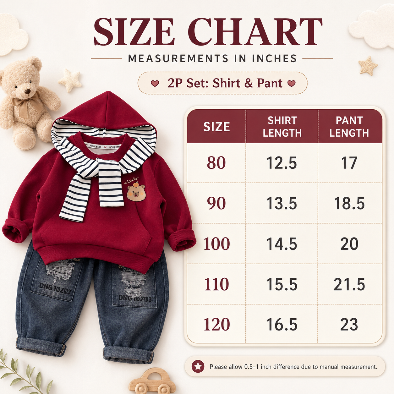 Boys Hooded Sweatshirt & Denim Jeans 2PC Set