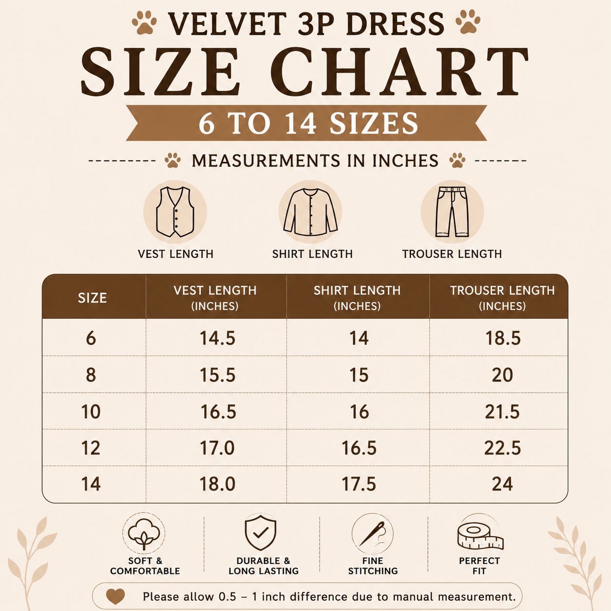 Teddy Bear Velvet 3PC Hooded Vest Set