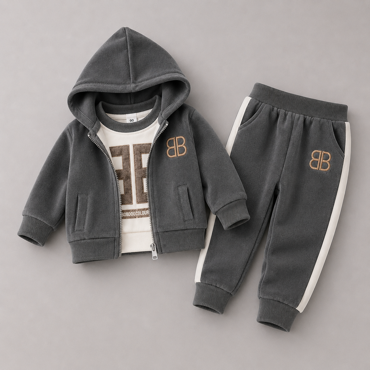 BB Premium Velvet 3PC Hooded Set