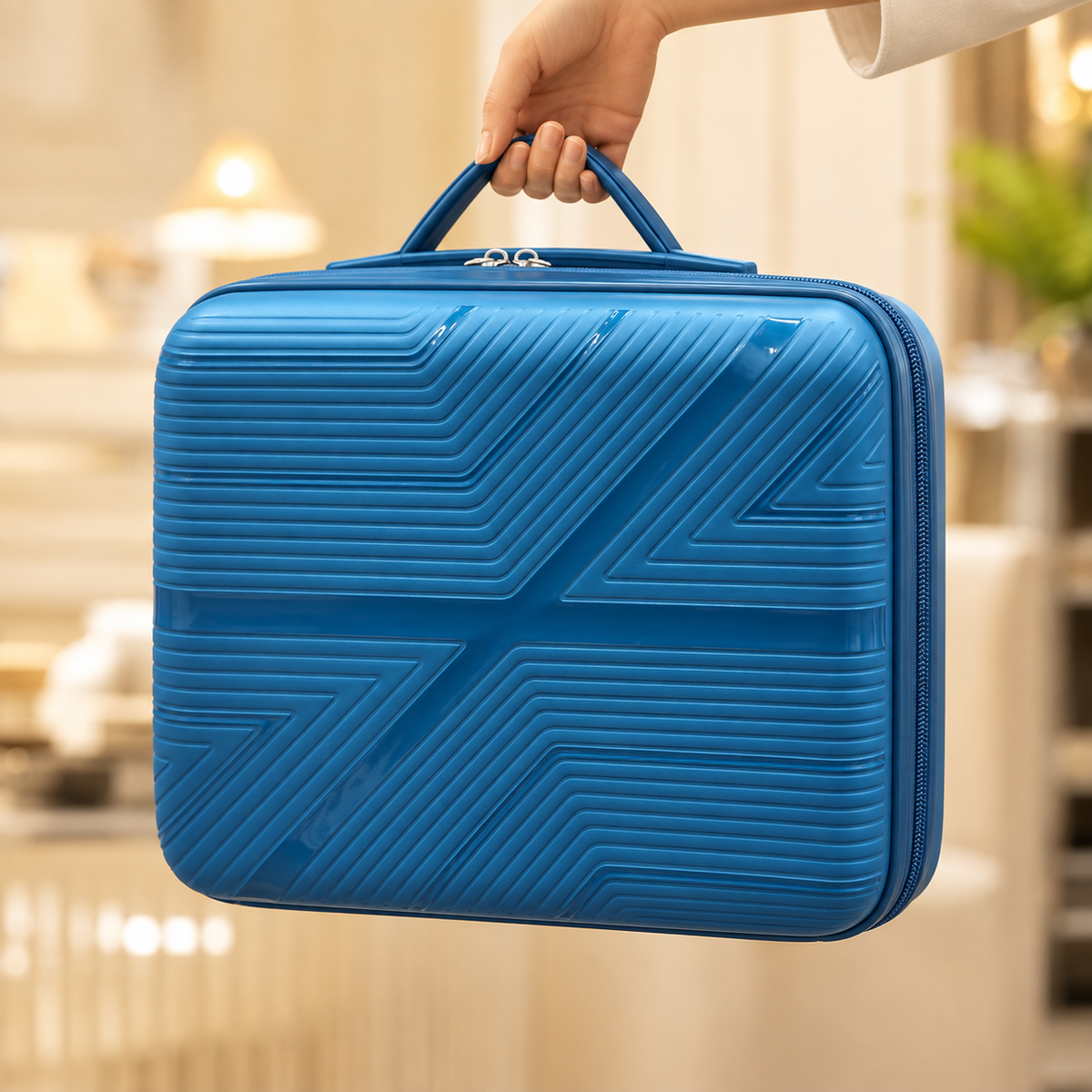 Geometric Hard Shell Suitcase