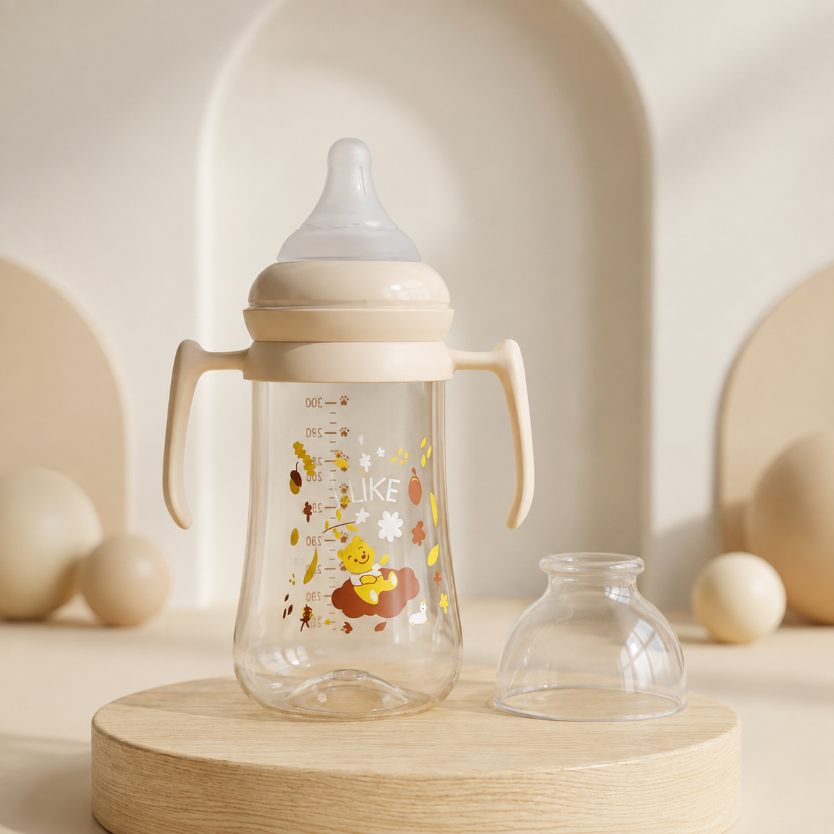 300ML Baby Feeding Bottle with Handles | Faba Kids