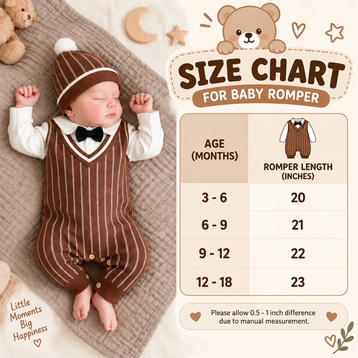 Baby Gentleman Striped Knit Romper – 3 Colors | Faba Kids