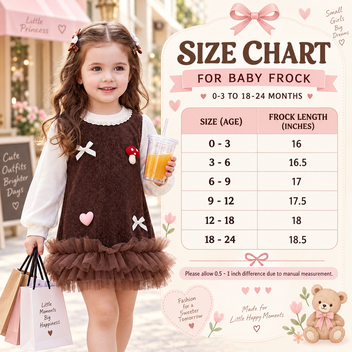 Girls Velvet Frock with Tulle Ruffle & Cute Appliqués | Faba Kids