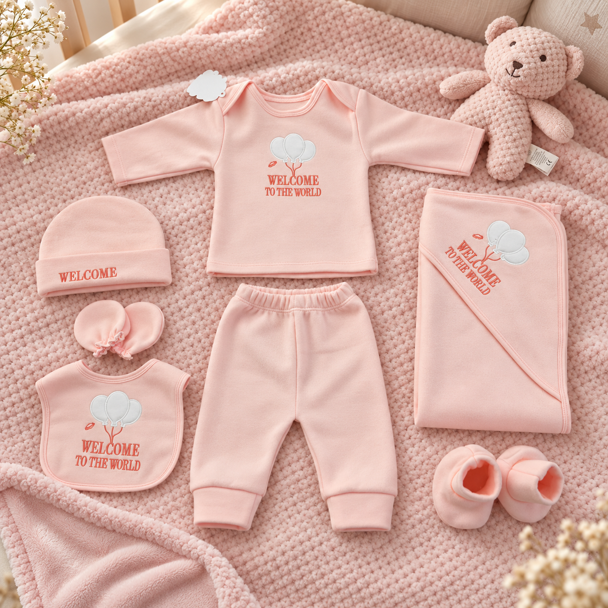 8PC Welcome Baby Winter Starter Set – 4 Colors | Faba Kids