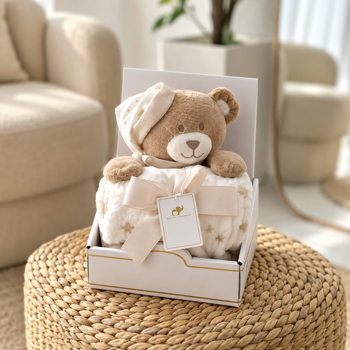 Plush Toy & Baby Blanket Gift Set