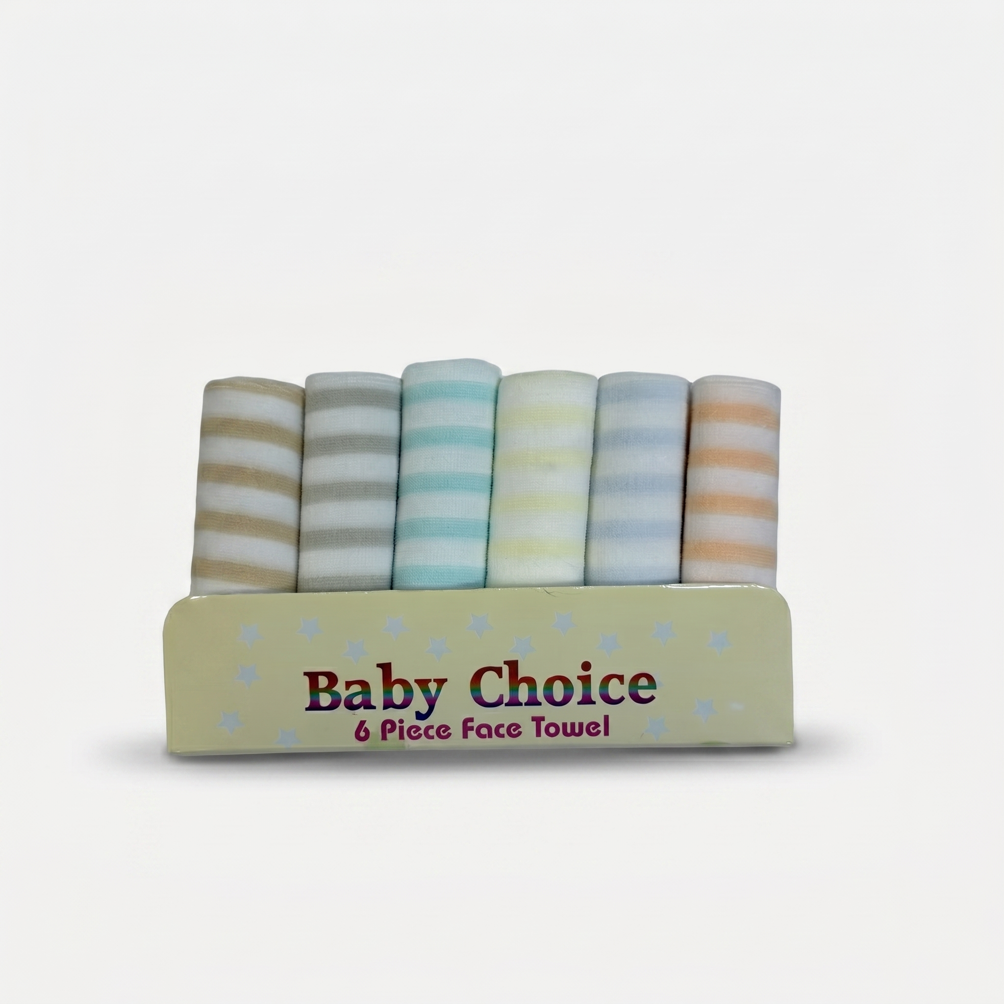 Soft Cotton Baby Face Towels – Pack of 6