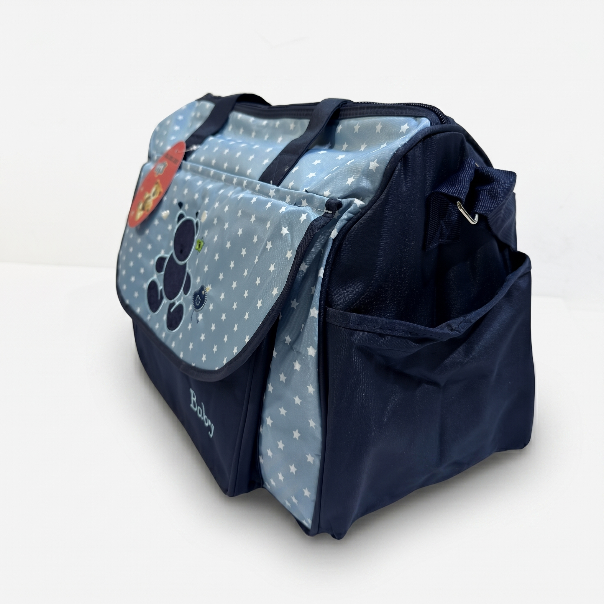 Starry Bear Baby Diaper Bag – Sky Blue