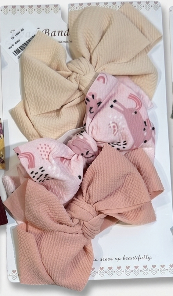 Premium Hair Band Set – Pack of 3 (Pastel Collection)