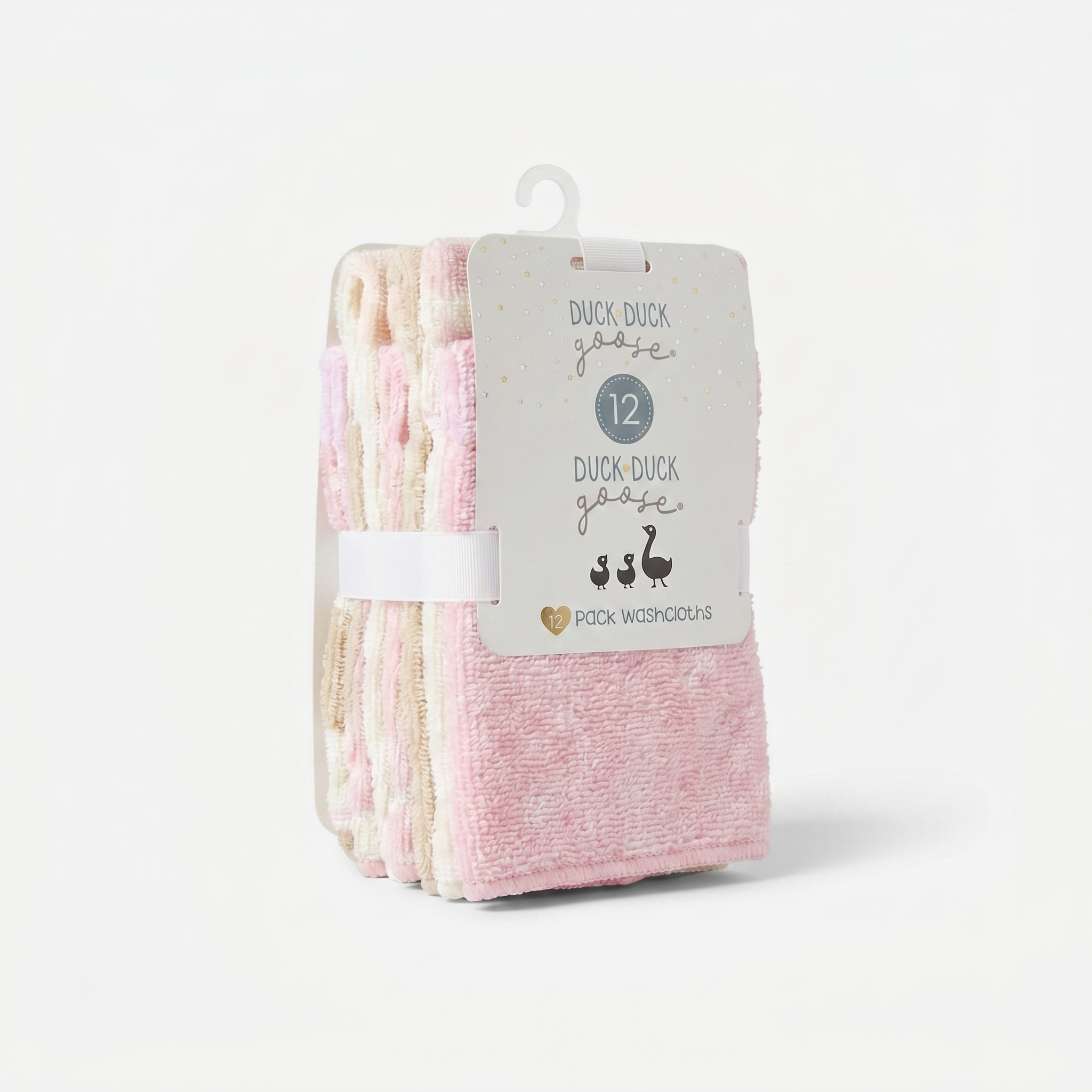 Duck Duck Goose Baby Washcloth Set – Pack of 12