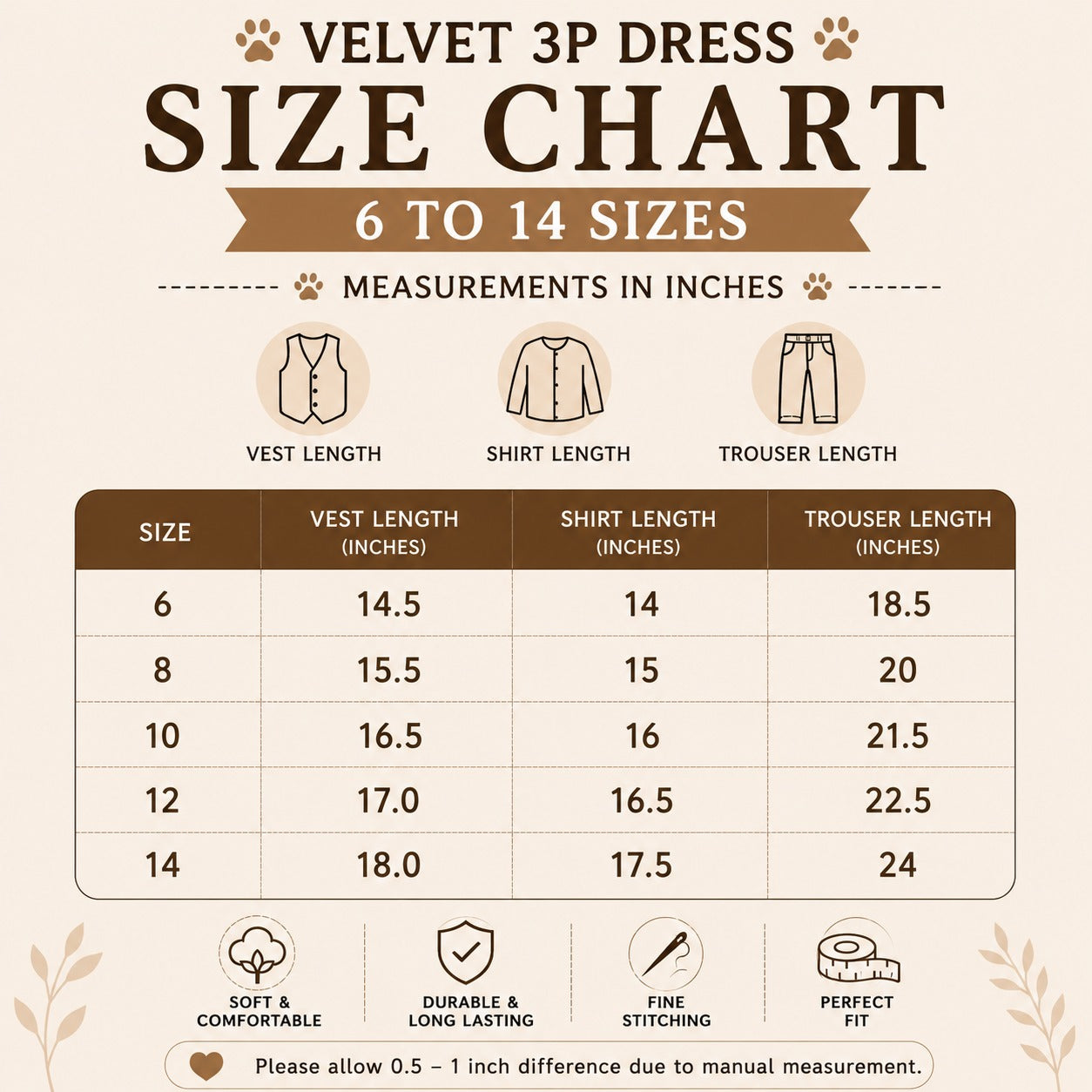 Little Lion Velvet 3PC Hooded Vest Set