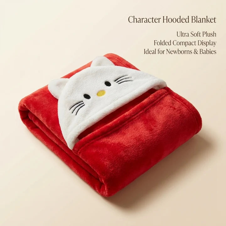 Ultra Soft Character Hooded Baby Shawl – 8 Designs