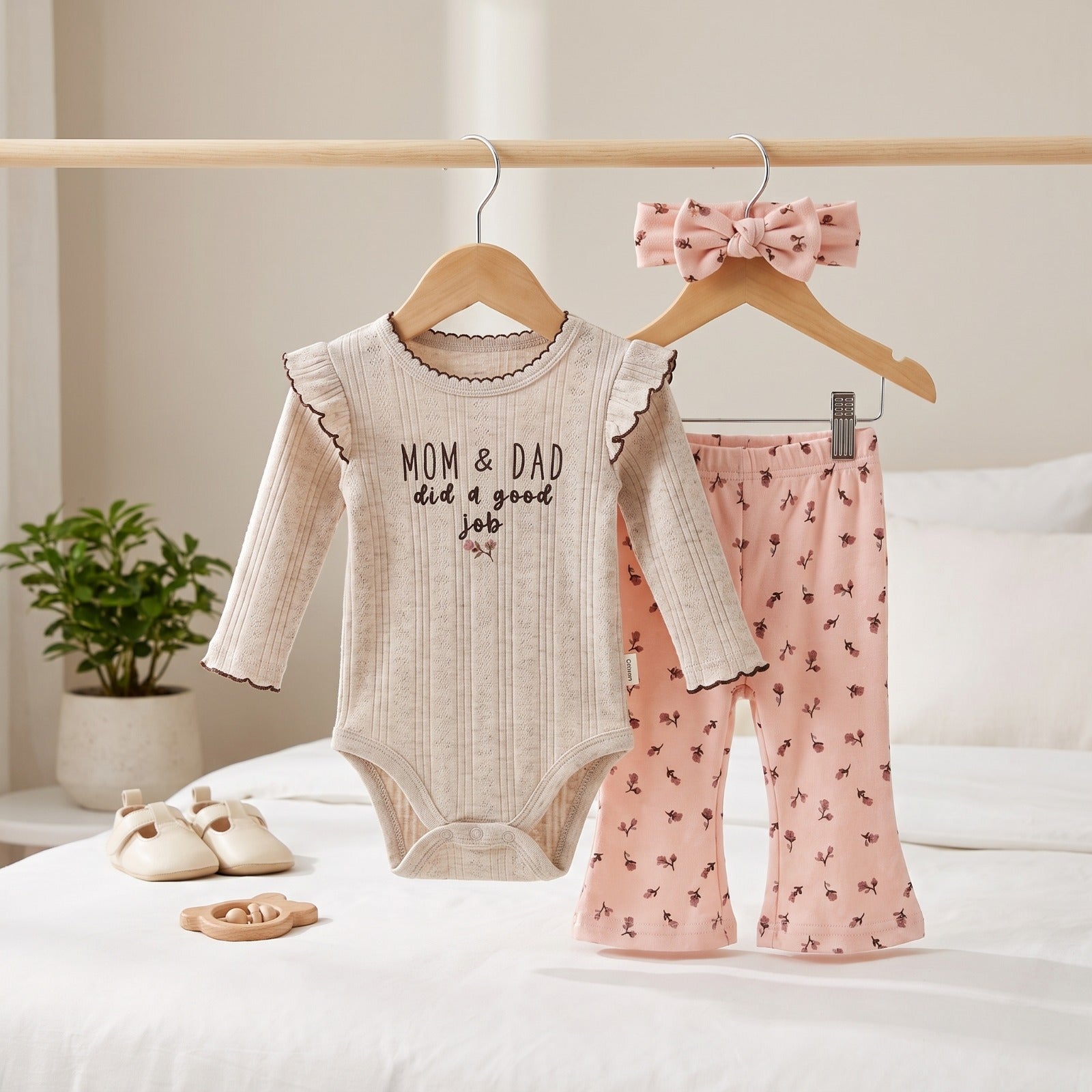 3 PC Baby Bodysuit Set