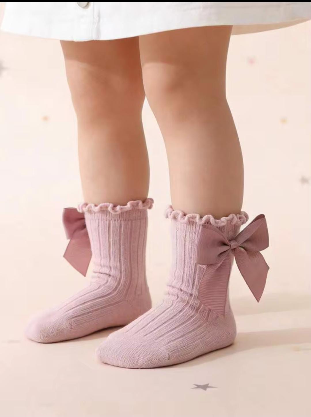 Baby Girls Satin Bow Ankle Socks