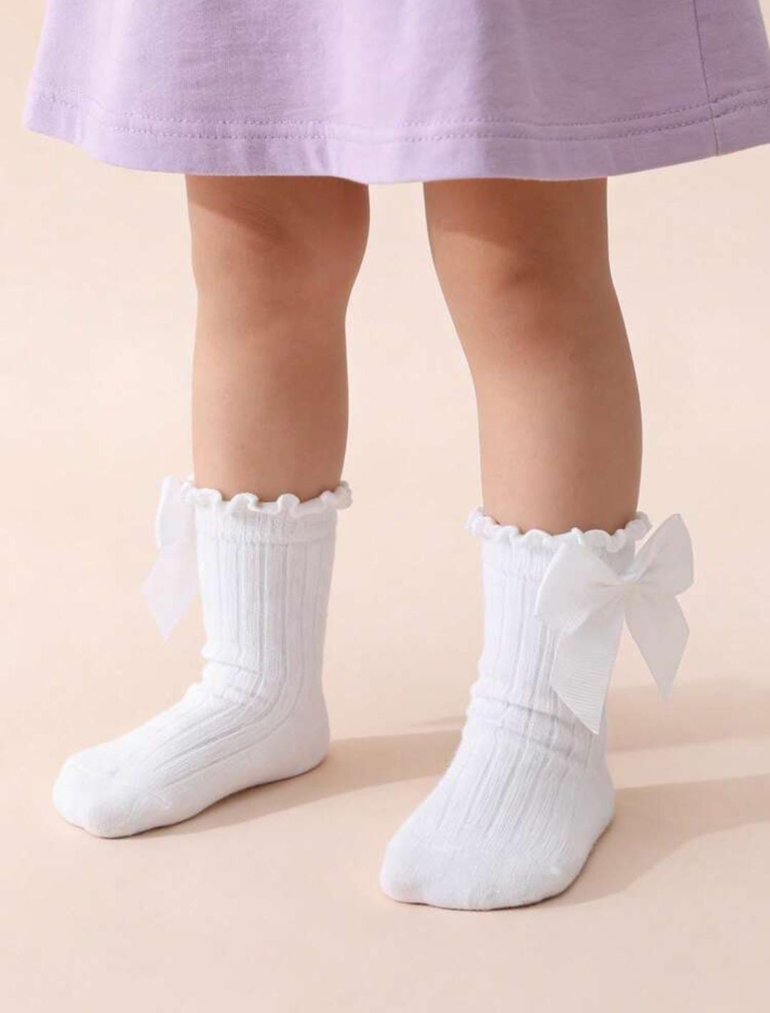 Baby Girls Satin Bow Ankle Socks