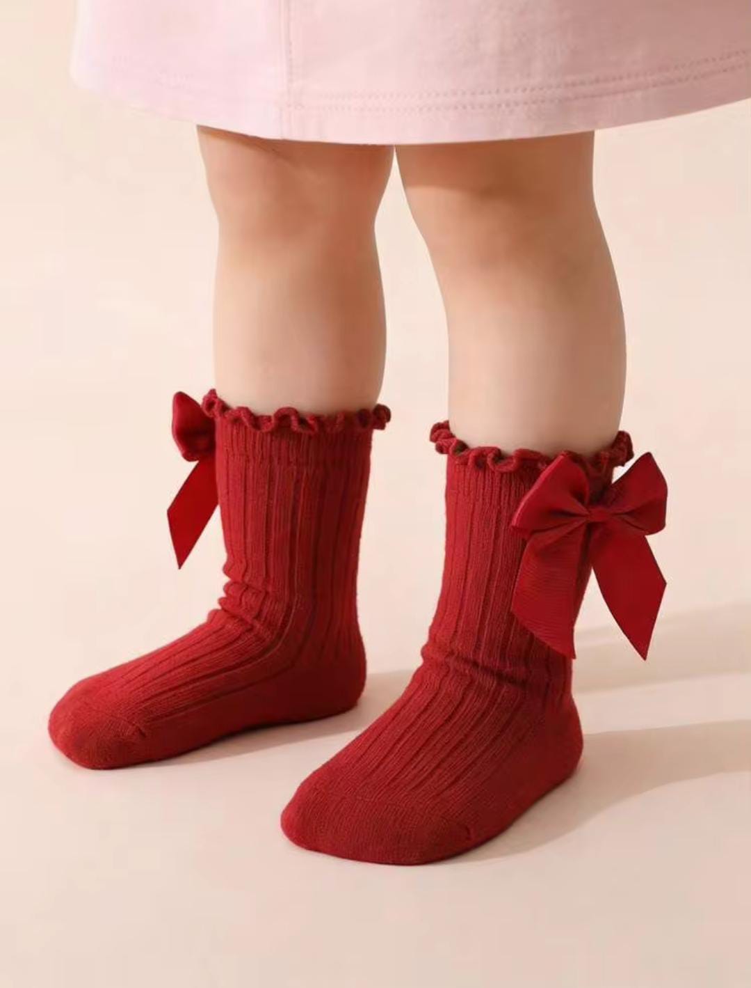 Baby Girls Satin Bow Ankle Socks