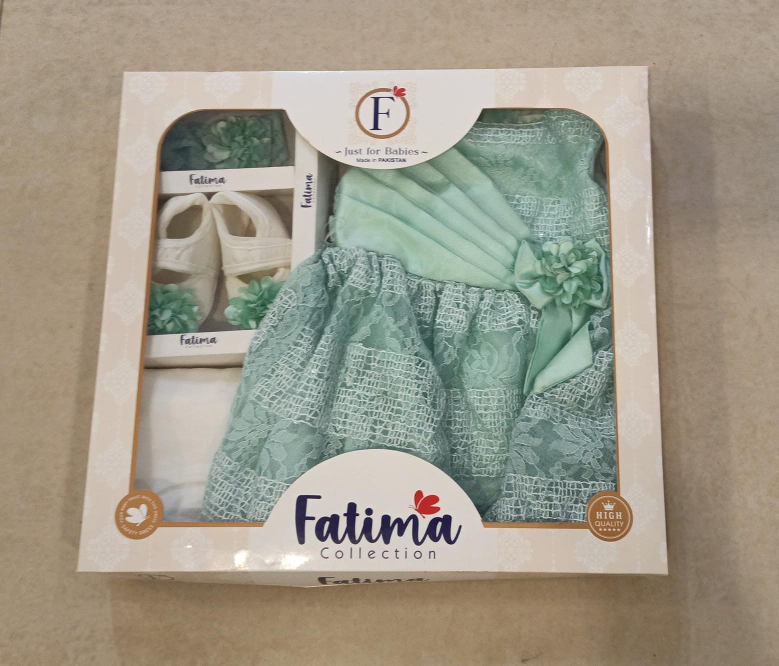 5 PC Baby Frock Set (GIFT BOX)
