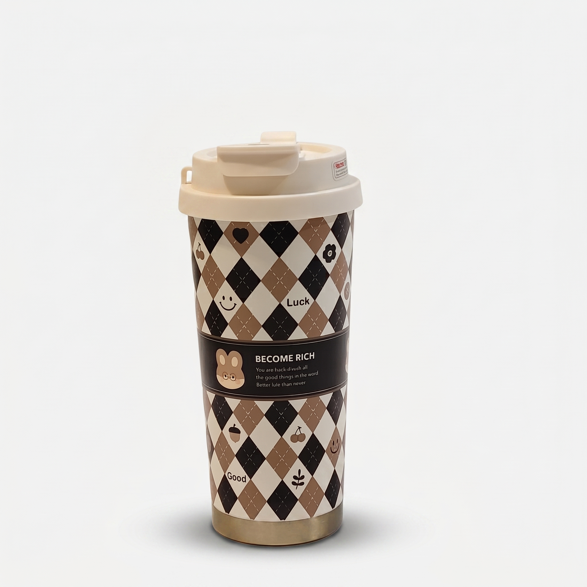 Insulated Travel Coffee Tumbler with Flip Lid