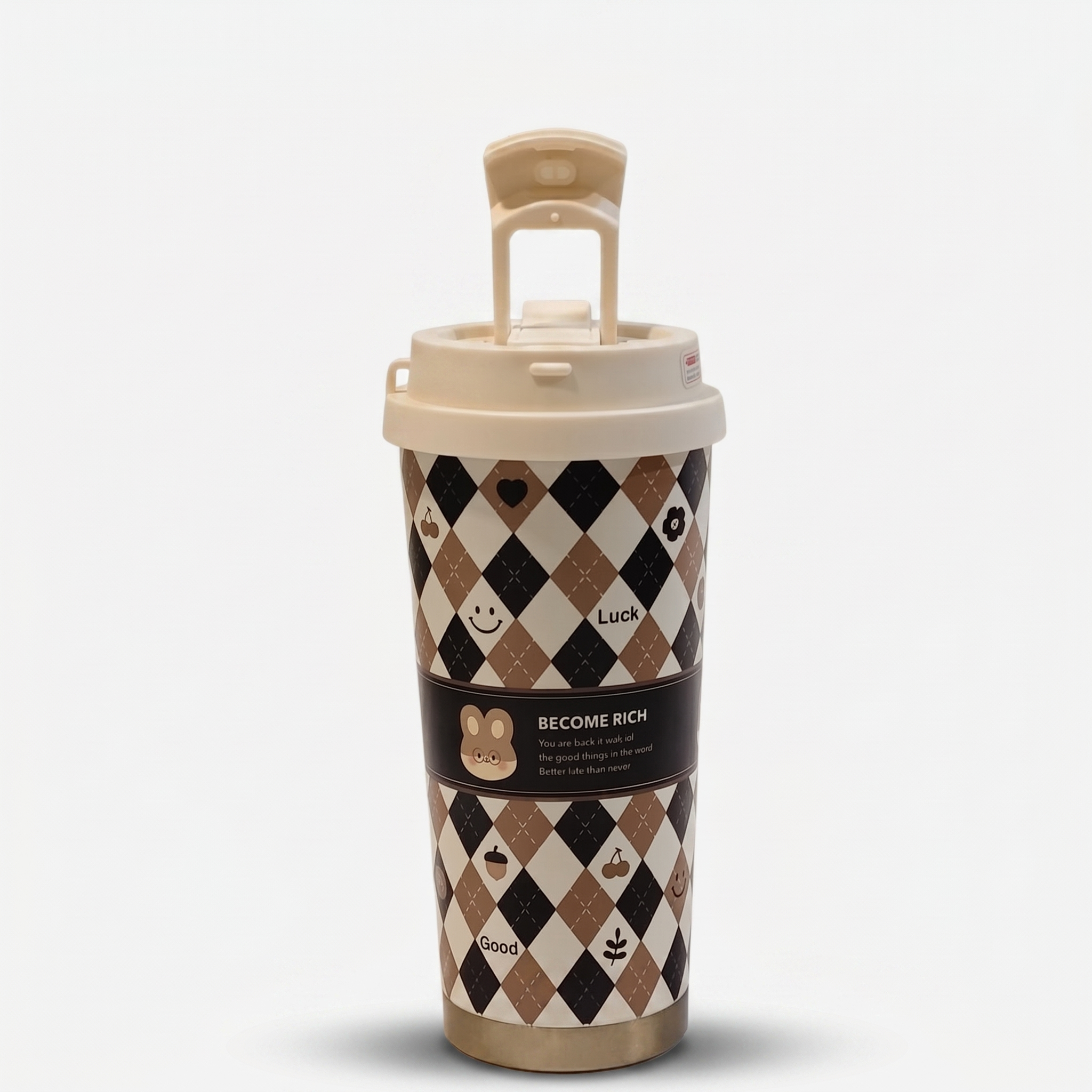 Insulated Travel Coffee Tumbler with Flip Lid