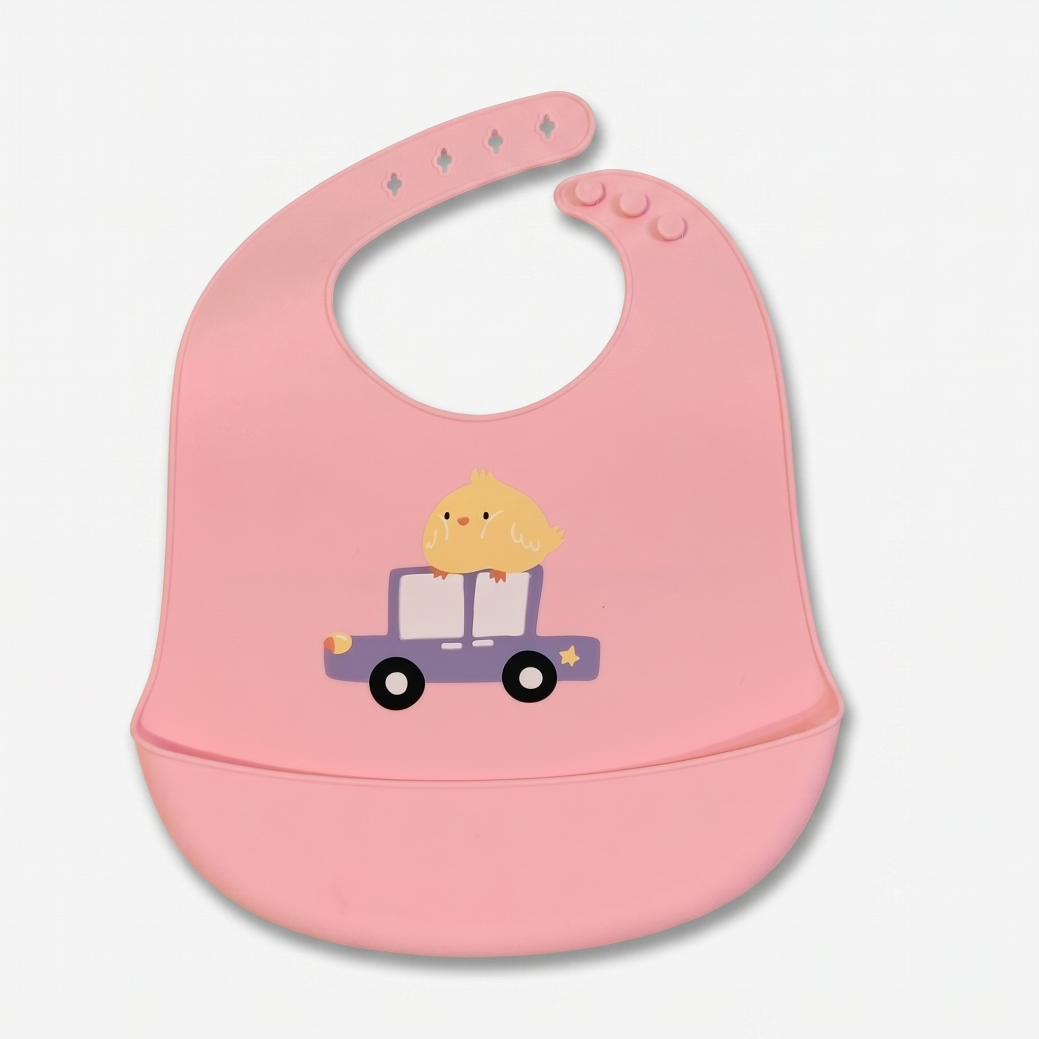 Waterproof Silicone Baby Bib with Food Catcher Pocket