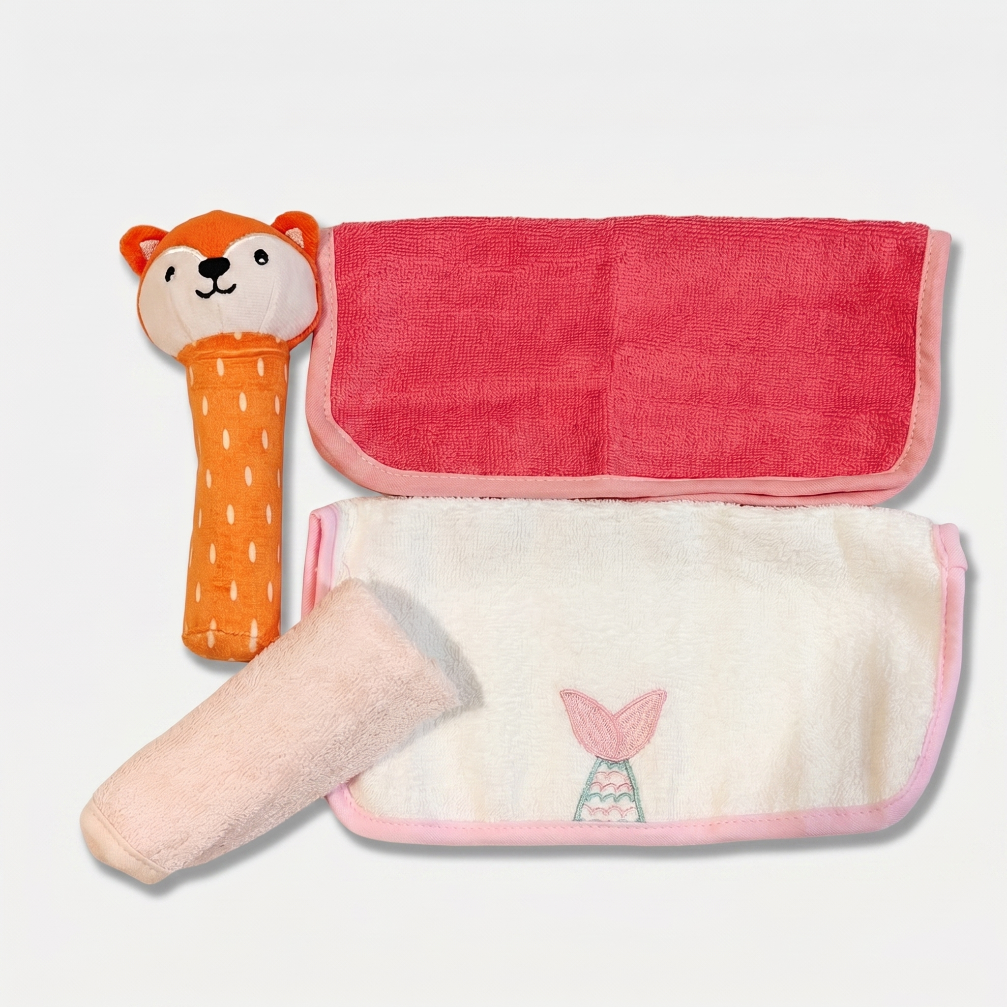 Baby Washcloth & Plush Toy Gift Set – Raccoon