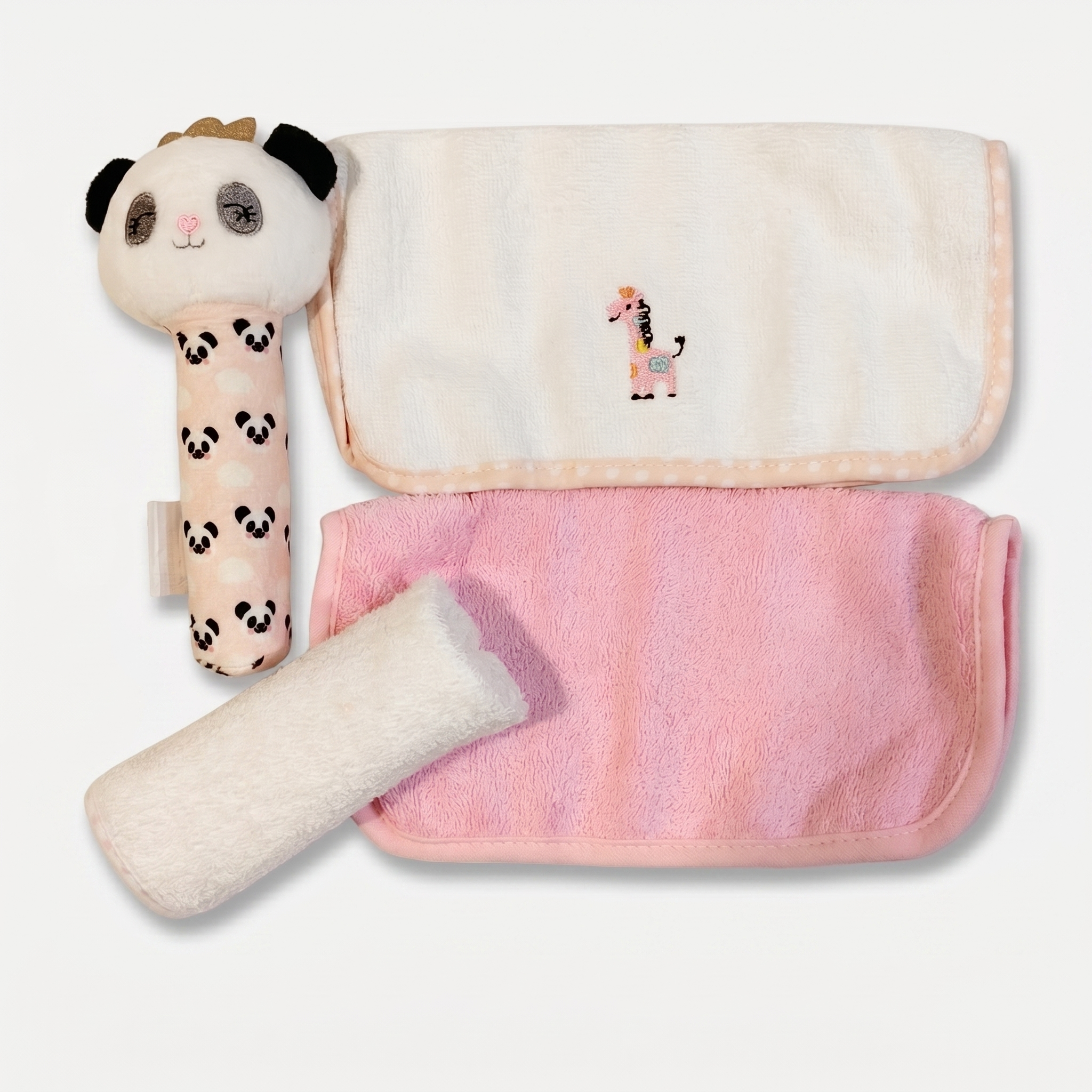 Baby Washcloth & Plush Toy Gift Set – Raccoon