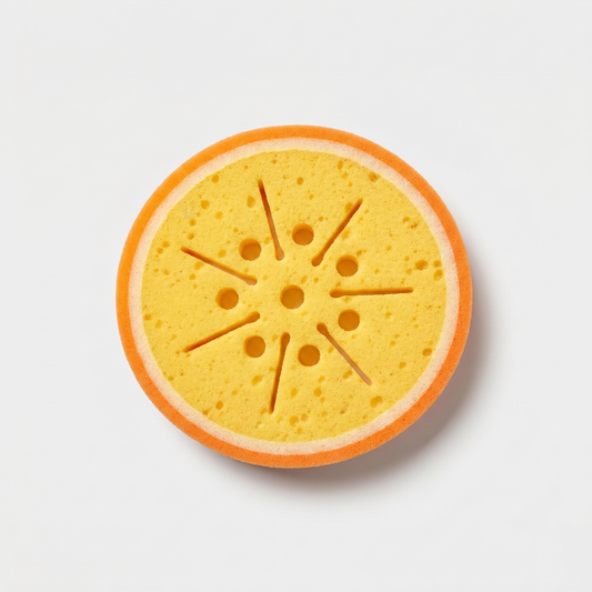 Fruit-Shaped Bath Sponge Set – Soft Baby Bath Scrubbers