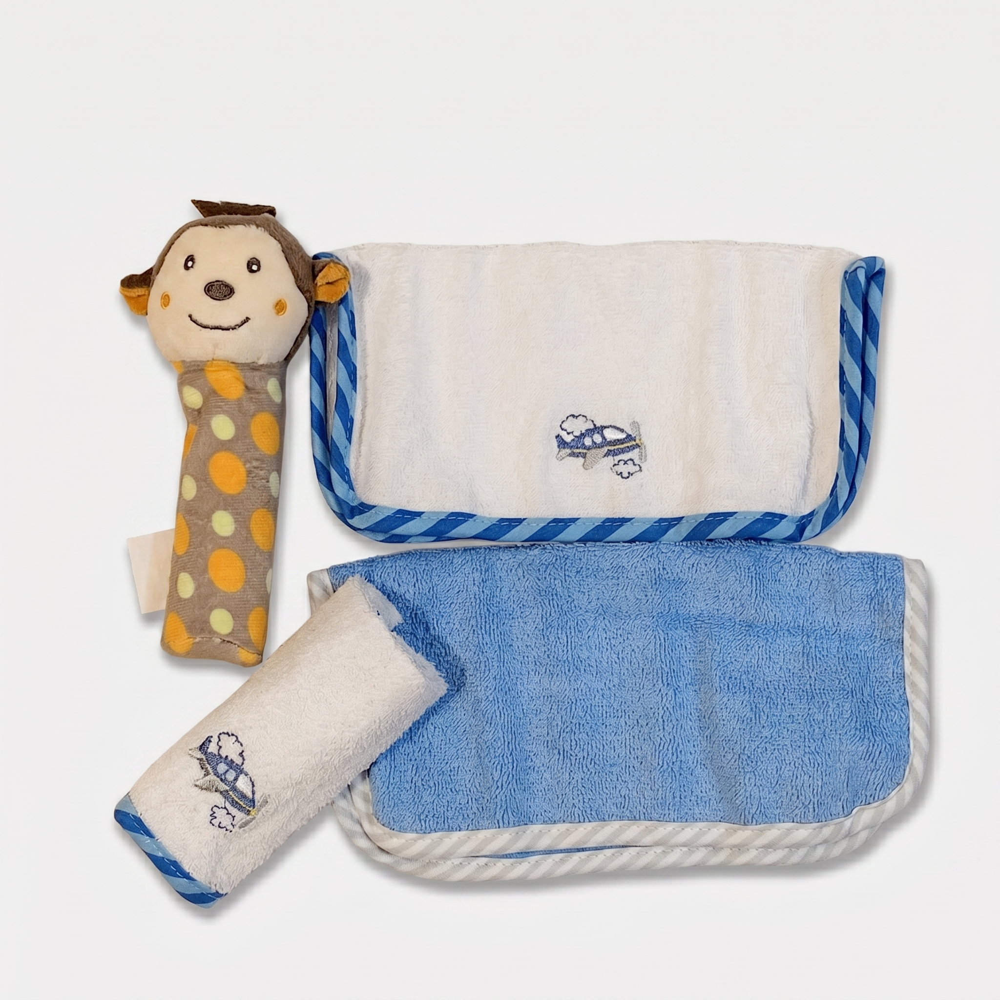 Baby Washcloth & Plush Toy Gift Set – Raccoon