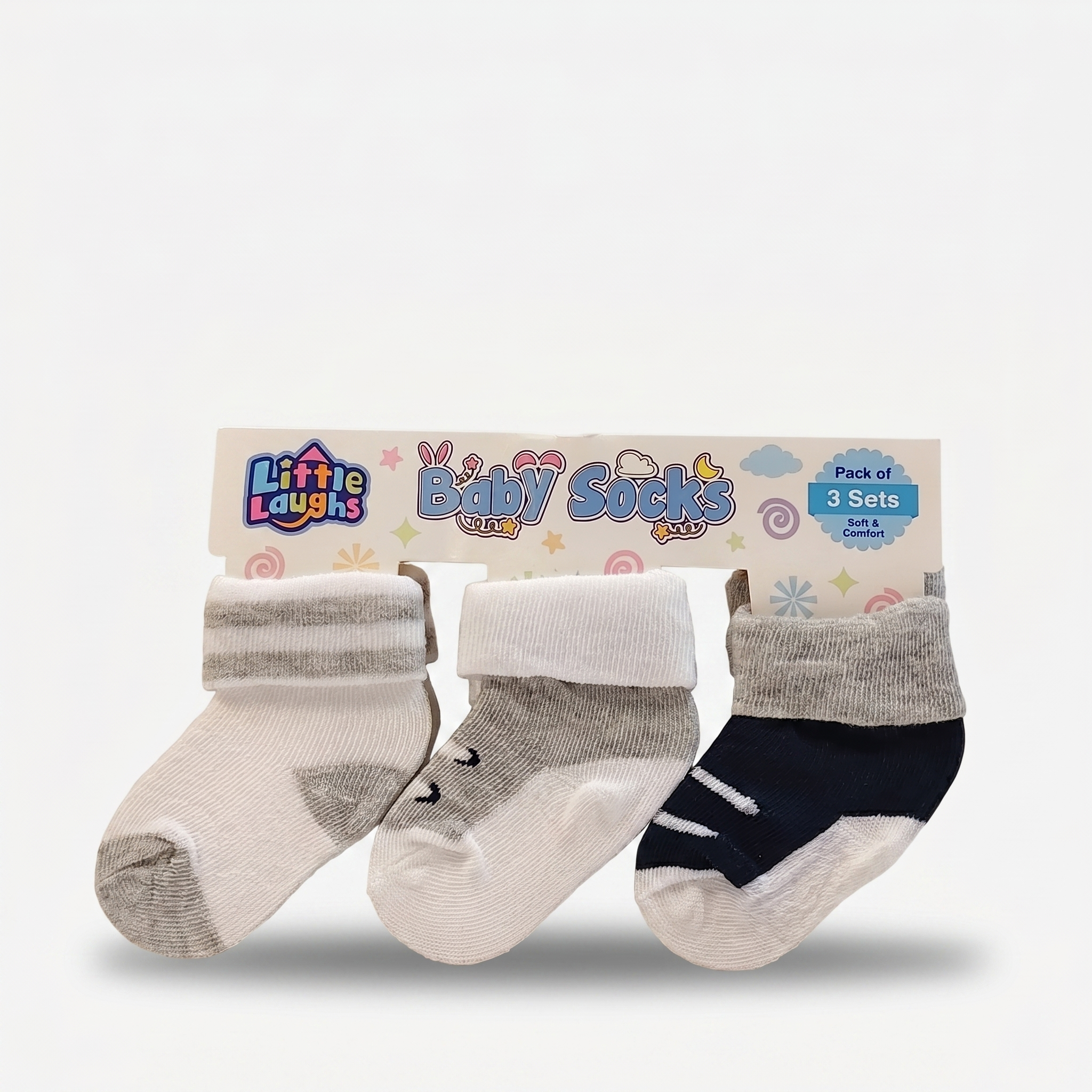 Soft Baby Socks Gift Set – Pack of 3