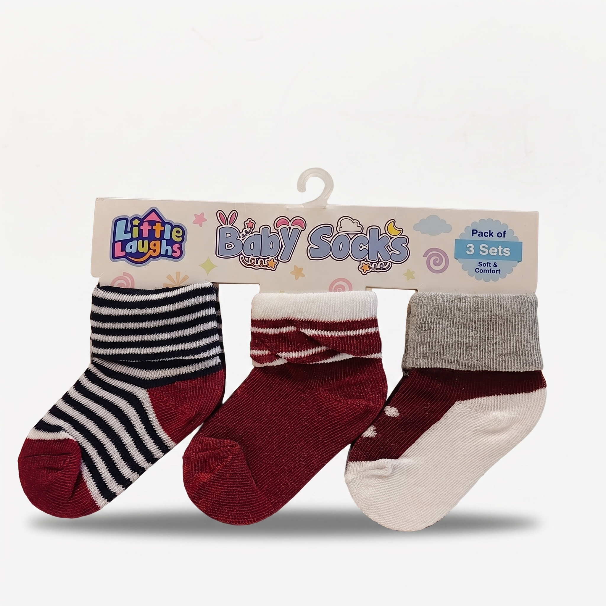 Soft Baby Socks Gift Set – Pack of 3