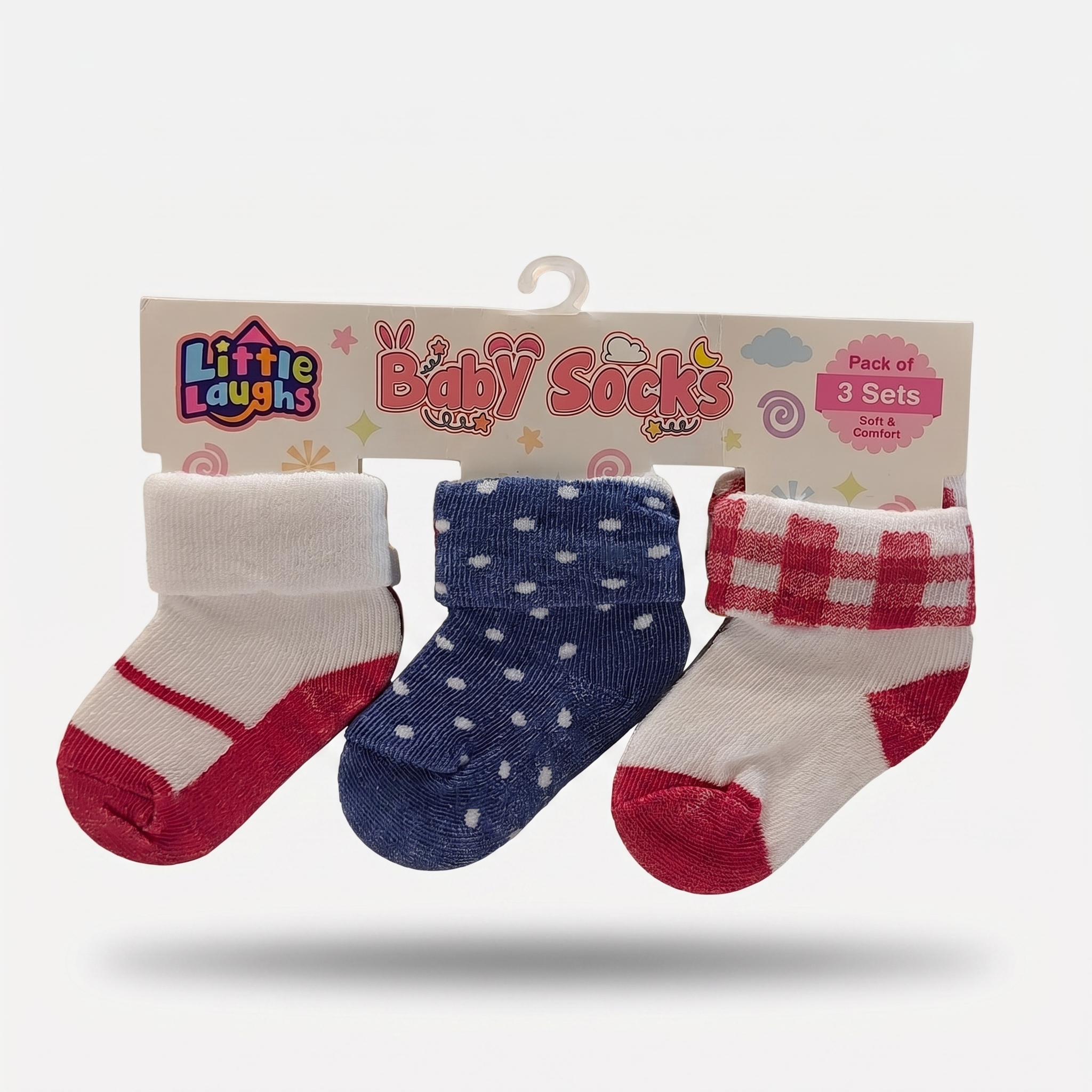 Soft Baby Socks Gift Set – Pack of 3