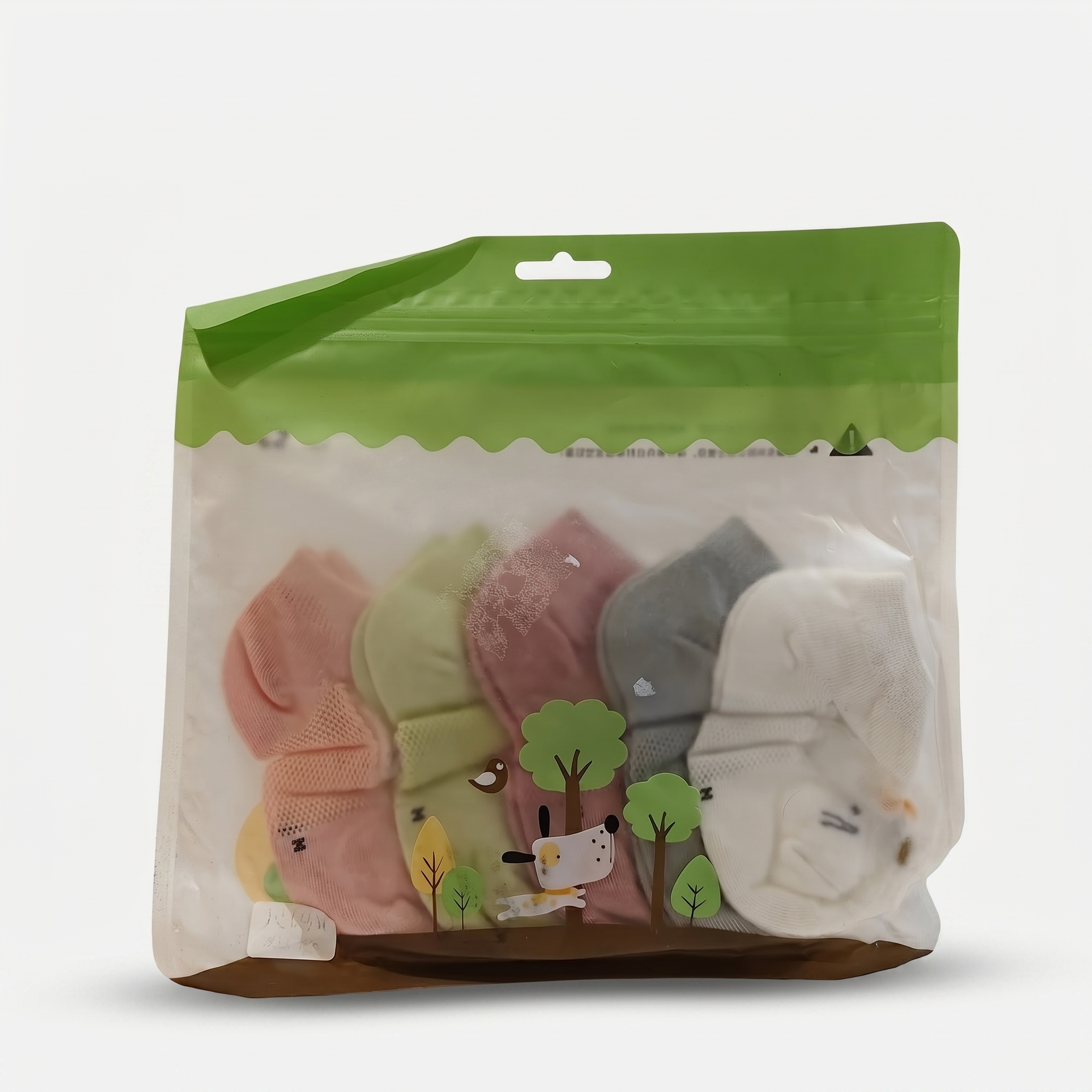 Soft Cotton Baby Socks Set – Pack of 5 (0–12 Months)