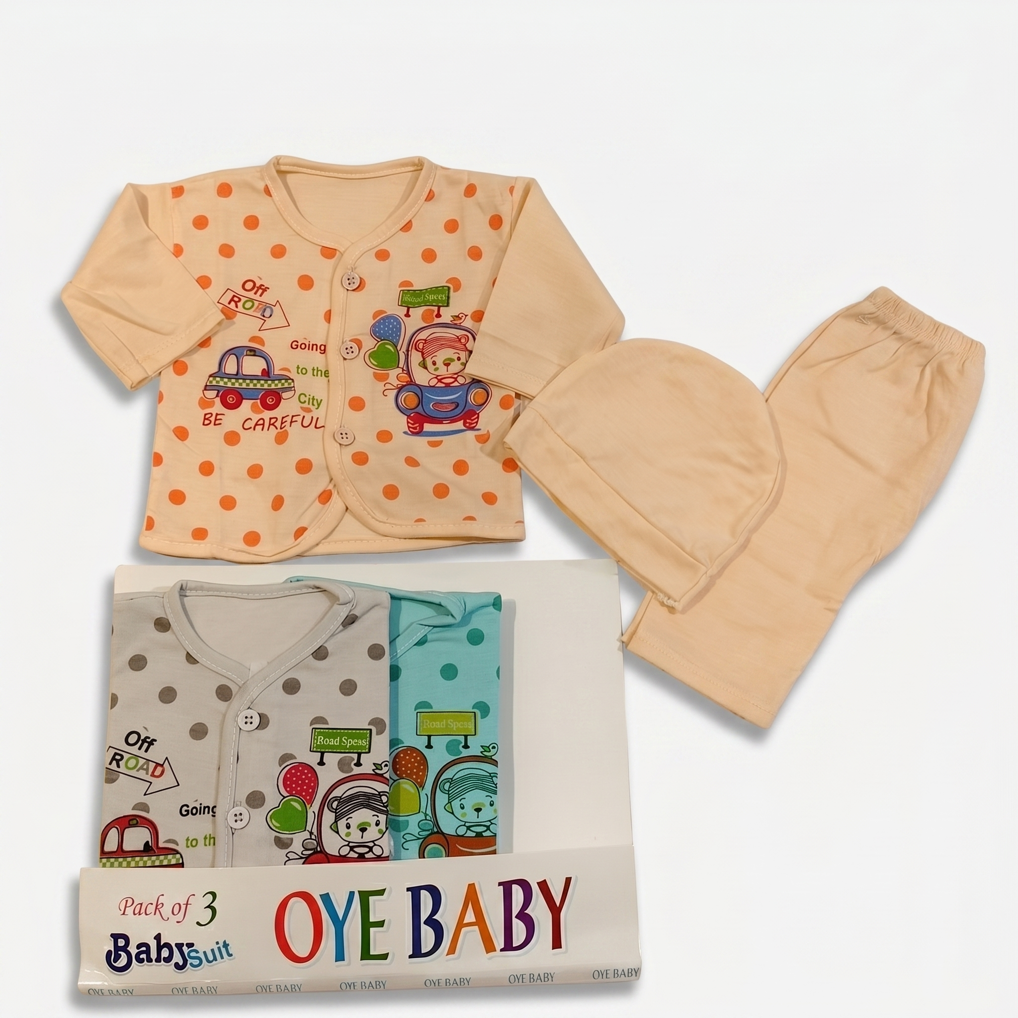 Newborn Essential Baby Clothing Set – 3 Piece Gift Pack