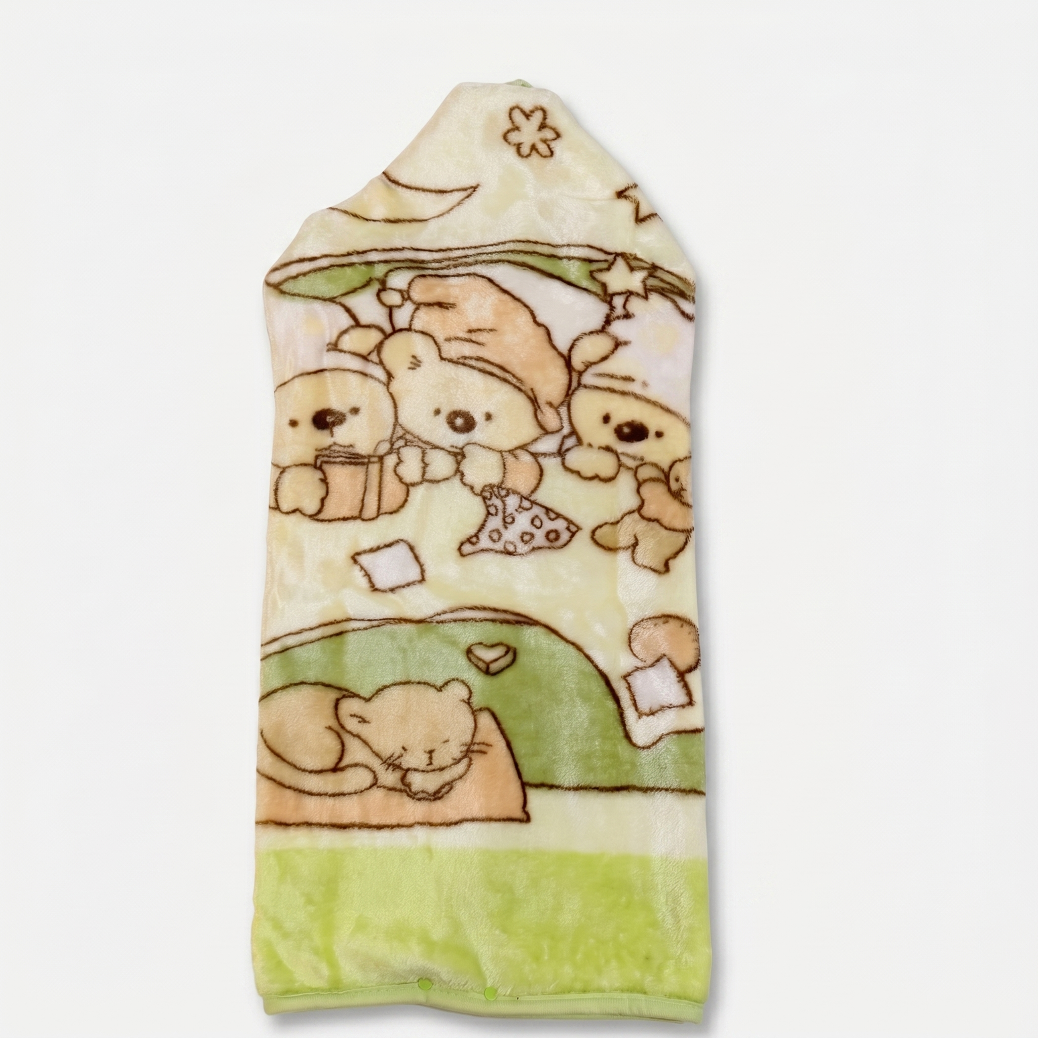 Hooded Baby Receiving Blanket & Swaddle Wrap