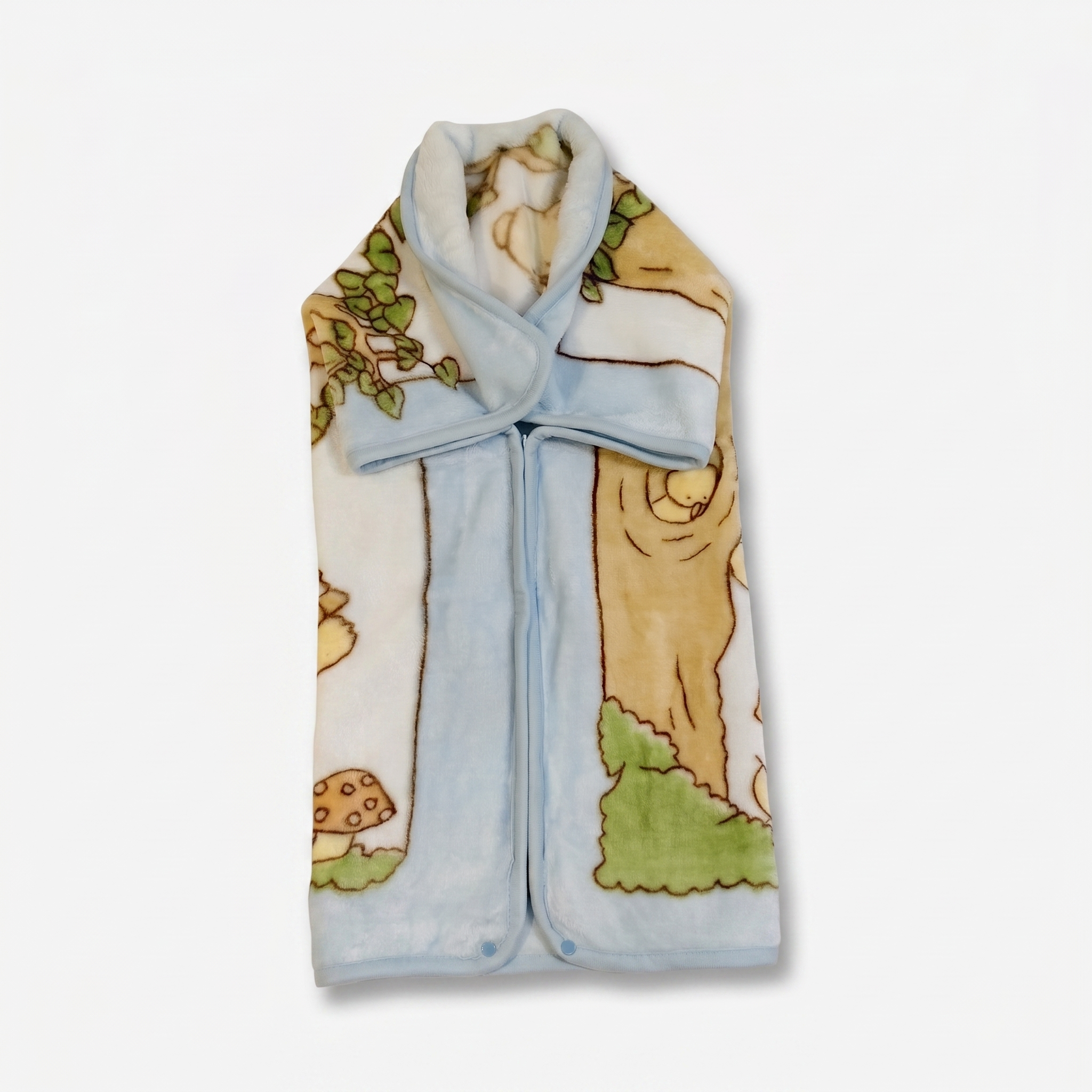 Hooded Baby Receiving Blanket & Swaddle Wrap