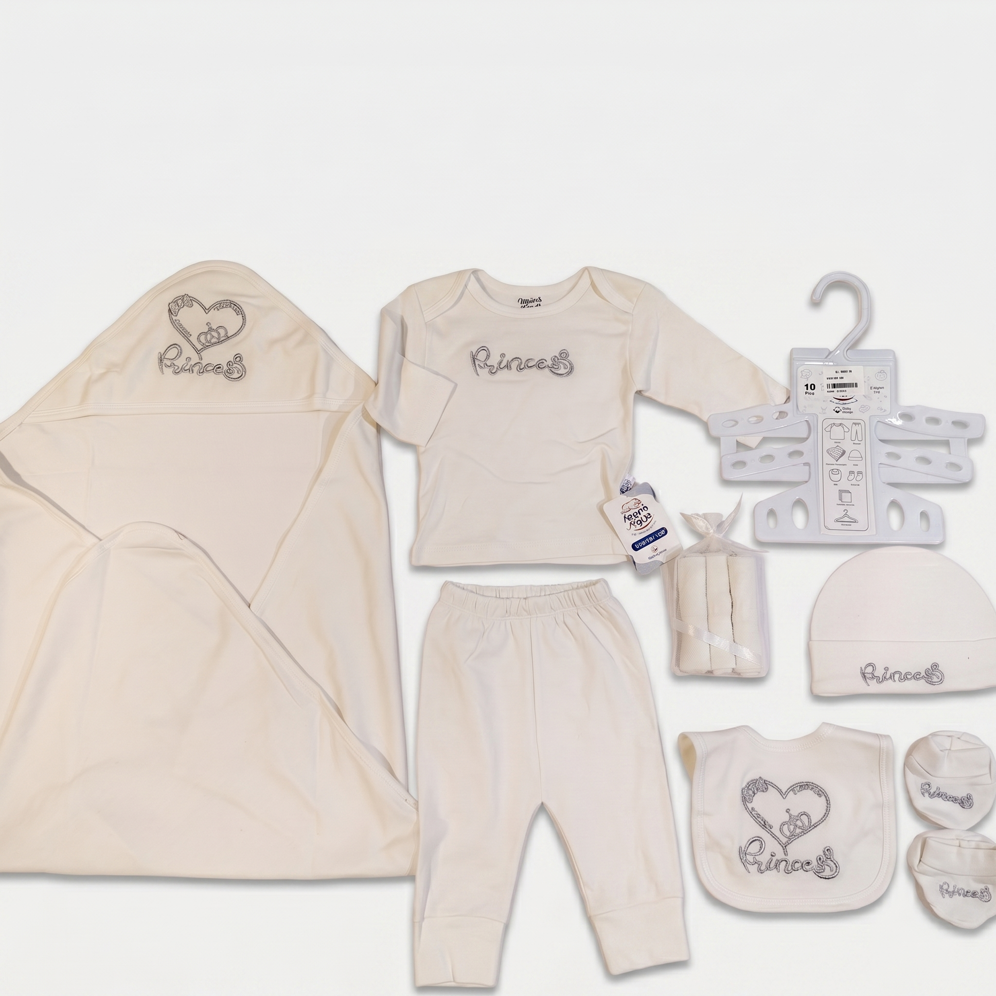 Princess Newborn Gift Set – 8 Piece Baby Essentials Kit